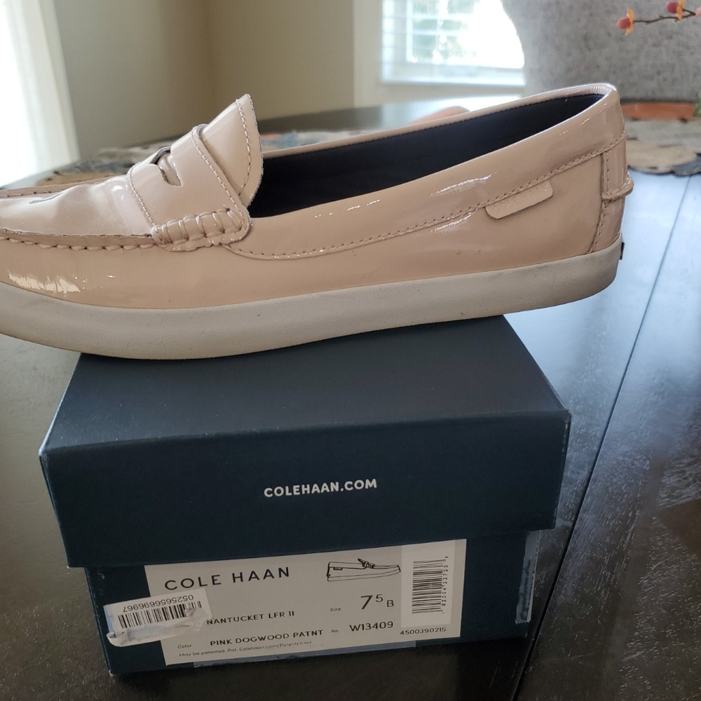 Cole Haan patent leather loafers